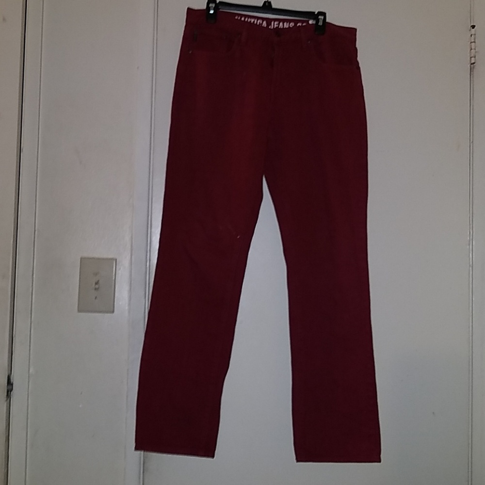 Red jeans